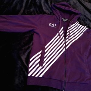 COPY - Emporio Armani deep purple hoodie size medium/larg